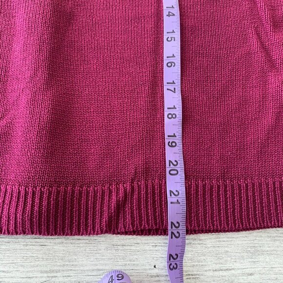 Vintage 90s Burgundy Floral Embroidered Cardigan Sweater Vest - Picture 13 of 13